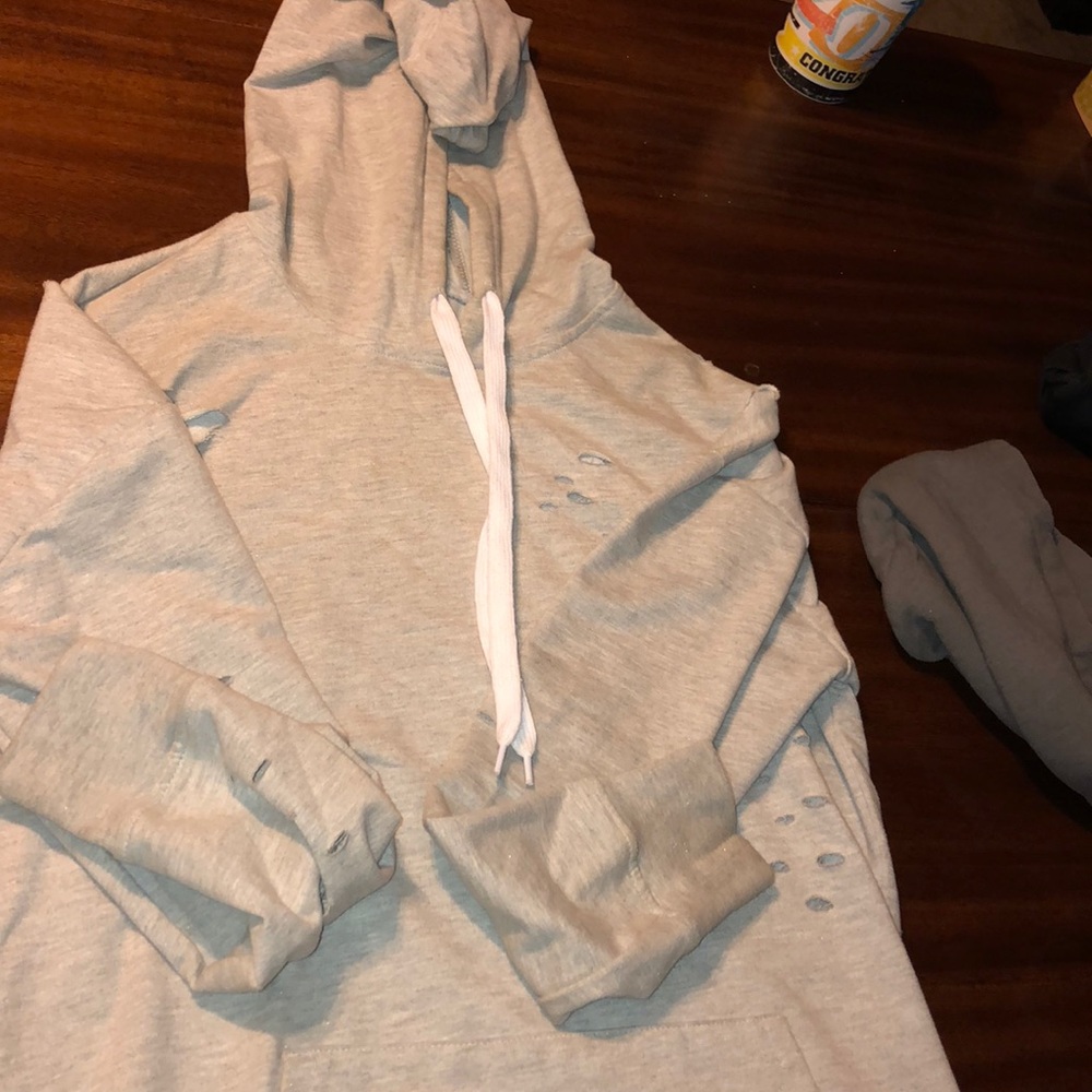 Grey hoodie